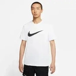 Nike M NSW TEE ICON SWOOSH WHITE/METALLIC SILVER - L