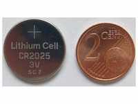 Knopfzelle Lithium CR 2025 3V 1 Stück im Blister
