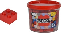 Blox, 100 rote 4er Steine in der Dose