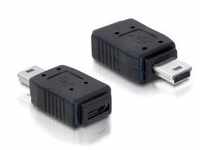 Delock 65155, Delock USB-Adapter - Mini-USB, Typ B (M) zu Micro-USB Typ B (W)