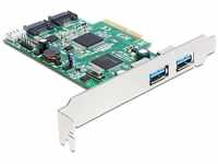Delock 89359, Delock PCI Express Card > 2 x external USB 3.0, 2 x internal SATA 6