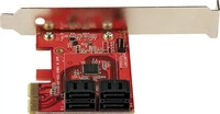 StarTech.com 4P6G-PCIE-SATA-CARD, StarTech.com PCIe SATA Controller Karte - 4...