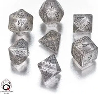 Q-Workshop Elvish - Translucent & Black (W&uuml;rfelset)