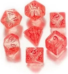 Q-Workshop Elvish - Translucent & Red (W&uuml;rfelset)
