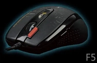 A4tech F5, V-Track Gaming-Maus, bis zu 3000DPI, 160kB Speicher, 7 Tasten, USB,