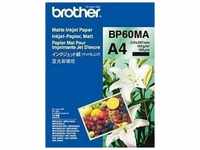 Brother Matte Inkjet Papier, BP60MA, Fotopapier, matt, weiß, A4, 145 g/m2, 25