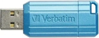 Verbatim USB-Flash-Laufwerk, USB 2.0, 64 GB, PinStripe, Store N Go, blau, 49961, USB