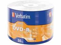 Verbatim DVD-R, Matt Silver, 43791, 4.7GB, 16x, wrap, 50er-Pack, nicht bedruckbar,