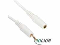 Inline 99935W, InLine Klinke Verlängerung, 3,5mm Klinke Stecker / Buchse, Stereo,