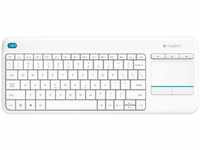 Logitech 920-007128, Logitech K400 Plus Tastatur, kabellos, weiß
