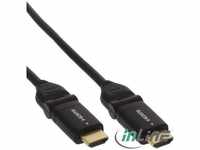 Inline 17002W, InLine HDMI Kabel, HDMI-High Speed mit Ethernet, Stecker / Stecker,