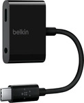 Belkin F7U080BTBLK, Belkin RockStar 3,5-mm-Klinken-Audio- und USB-C-Ladeadapter