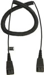 Jabra 8730-009, Jabra 2x QD Kupplung, 0,5 - 2m spiral Verl&auml;ngerungskabel...