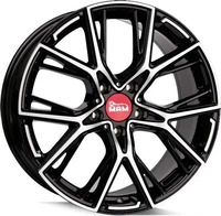 MAM B4 black painted 8.5x19 ET40 - LK5/120 ML72.6 Alufelge schwarz
