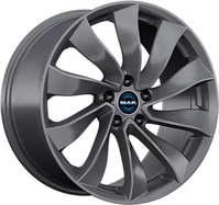 Mak Solar gloss black 9.5x19 ET45 - LK5/114.3 ML64.1 Alufelge schwarz