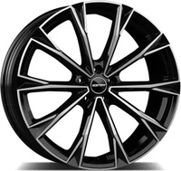GMP Totale glossy black 11.5x22 ET43 - LK5/112 ML66.6 Alufelge schwarz