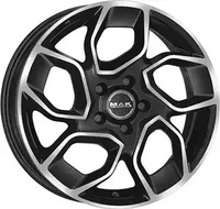 Mak Express black mirror 6.5x16 ET57 - LK5/120 ML64.1 Alufelge schwarz