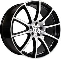 Tomason TN1 Flow black polished 9x19 ET45 - LK5/112 ML66.6 Alufelge schwarz