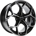 GMP Ultrivity black glossy 7.5x18 ET46 - LK5/100 ML57.1 Alufelge schwarz