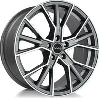 Avus Racing AF18 matt anthracite polished 9.5x21 ET20 - LK5/112 ML66.6 Alufelge grau