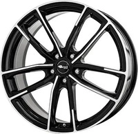 Brock B38 schwarz lackiert 8x18 ET35 - LK5/114.3 ML72.6 Alufelge schwarz