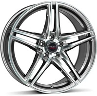 Borbet XRT graphite polished 8x18 ET40 - LK5/112 ML72.5 Alufelge grau