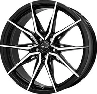 Brock B42 schwarz lackiert 8.5x20 ET45 - LK5/108 ML63.4 Alufelge schwarz