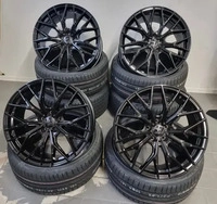 2DRV WH37 schwarz glanz lackiert 8.5x20 ET35 - LK5/112 ML66.6 Alufelge schwarz