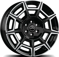 GMP Pervan black glossy 8x20 ET50 - LK5/160 ML65.1 Alufelge schwarz