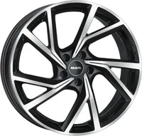 Mak Kassel gloss black 8.5x19 ET38 - LK5/112 ML57.1 Alufelge schwarz