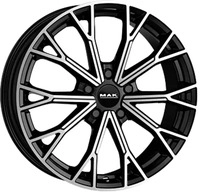 Mak Asphalt gloss black 8x18 ET32 - LK5/110 ML65.1 Alufelge schwarz