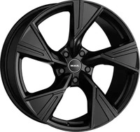 Mak Stark-D gloss black 11.5x22 ET21 - LK5/130 ML71.6 Alufelge schwarz