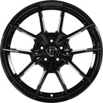 Diewe Neve black glossy 9.5x19 ET42 - LK5/130 ML66.5 Alufelge schwarz