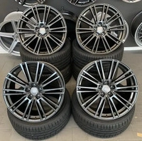 2DRV WH18 schwarz gl&auml;nzend lackiert 8.5x19 ET45 - LK5/112 ML66.6 Alufelge schwarz