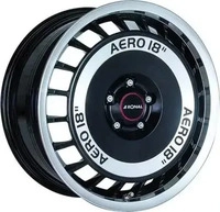 Ronal R50 Aero schwarz-frontkopiert 7.5x16 ET38 - LK4/100 ML68 Alufelge schwarz