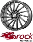 Brock B39 himalaya grey matt 7.5x19 ET38 - LK4/100 ML63.4 Alufelge grau