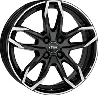 Rial Lucca diamant-schwarz 6.5x16 ET37 - LK4/98 ML58.1 Alufelge schwarz