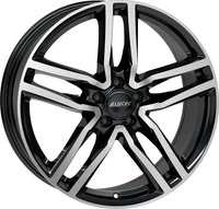 Alutec Ikenu diamant-schwarz frontpoliert 8x18 ET43 - LK5/112 ML66.5 Alufelge schwarz