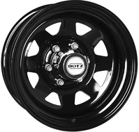 Dotz Dakar black (ohne Nabenbecher) 7x16 ET33 - LK6/139.7 ML100 Stahlfelge schwarz