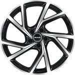 Mak Kassel gloss black 7.5x18 ET50 - LK5/112 ML57.1 Alufelge schwarz