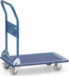 Fechtel Plattformwagen Ladefl&auml;chen L740xB480mm STA brillantblau Trgf.150kg FETRA