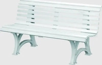 Blome-Tillmann Parkbank Helgoland L1500xB640xH800mm 3-Sitzer Ku.wei&szlig; BLOME