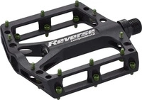 Reverse 30099, Reverse Black ONE Flat Fahrrad Pedal schwarz/hell gr&uuml;n