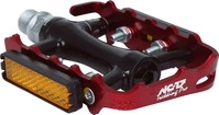 NC-17 7160, NC-17 Trekking Pro Flat Fahrrad Pedal schwarz/rot Unisex
