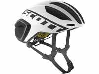 Scott 2500261035008, Scott Cadence Plus Triathlon Rennrad Fahrrad Helm weiß/schwarz