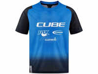 Cube 12446-M, Cube Vertex Rookie X Actionteam Kinder Fahrrad Trikot kurz schwarz/blau