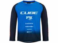 Cube 12447-S, Cube Vertex Rookie X Actionteam Kinder Fahrrad Trikot lang schwarz/blau