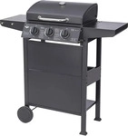 El Fuego AY0205, El Fuego Gasgrill " San Jose " 3x Edelstahlbrenner 8,4 kW,