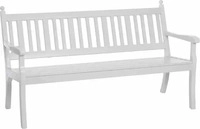 Blome 63001, Gartenbank, Landhausbank, Blome Hohenzollern 3-Sitzer wei&szlig;,