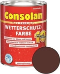 Consolan Braun / 00974, Consolan Wetterschutzfarbe " Braun " 2,5 L - Holzschutz